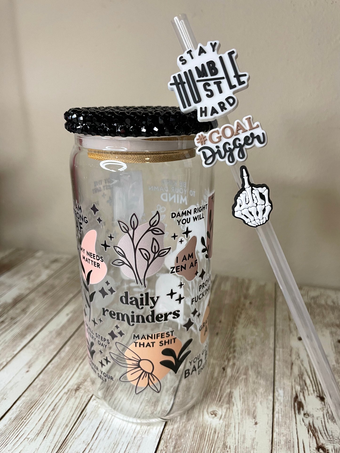 BB Daily Reminders Glass Cup
